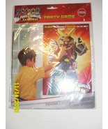 Power Rangers Samurai Party Game 1 Poster 8 Stickers 1 Paper Blindfold - $15.05 CAD