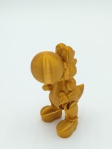 YOSHI Figure Articulated Flexi Gold 5&quot; 3D Printed Figure - £19.02 GBP