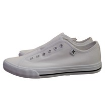 Hurley Ladies Size 9 Chloe Slip on Canvas Sneaker Shoes, White - £18.28 GBP