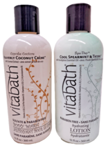 2x Vitabath Heavenly Coconut Creme Body Wash &amp; Lotion Cool Spearmint &amp;Th... - $39.59