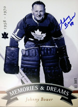 Memories Dreams 8x10 Signed by Johnny Bower (Crouch) - Toronto Maple Leafs - £35.38 GBP