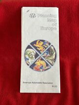 AAA Planning Map of Europe 70's - 80's Fold Out Brochure Travel European... - $7.98