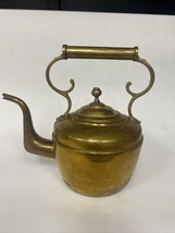 Antique Moroccan Moorish Large Heavy Solid Brass Kettle, 19th C - $69.30