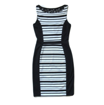 NWT Anthropologie Weston Wear Black White Striped Spliced Pencil Dress M $168 - £17.64 GBP