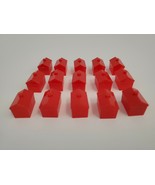 Monopoly Hotels Only Replacement Board Game Parts Parker Brothers 15 Red... - $9.29