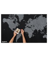 Palomar DearWorld Mini The Pinnable Map on Felt with Pins, World by Coun... - $44.50