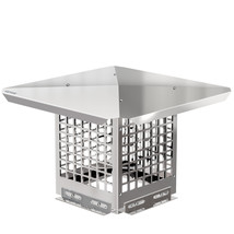 VEVOR Chimney CapFlue Caps 8&quot; x 8&quot;Fireplace Chimney Cover 304 Stainless ... - $76.94