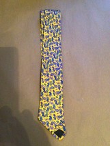 Rasi 100%Silk yellow and blue Paisley Neck Tie - $11.88