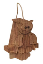 Rustic Owl Bird Feeder - Amish Handmade Mushroom Wood - £84.11 GBP