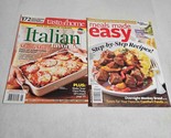 Taste of Home Magazines Lot of 2 Italian Favorites and Meals Made Easy - $12.98