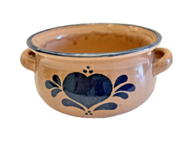 Bowl NCE Pottery Crock Soup Bowl or Planter Double-Handled Signed Vintage 1986 - £10.71 GBP