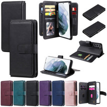 For Samsung Galaxy S24 S23 S22 Ultra  Leather Wallet Magnetic Case Cover - £46.40 GBP