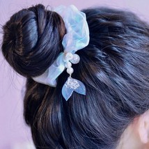 Little Mermaid Shimmering Hair Ties | Handmade Glitter Princess Hair Ties  #1224 - £14.85 GBP