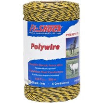 Fi-Shock PW656Y6-FS 6-Strand Polywire, 656-Feet , Yellow - £30.79 GBP