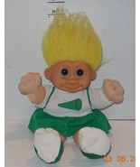Vintage Troll Kidz Russ Berrie Trolls 12&quot; Doll with Cheerleader Outfit Y... - $35.54 CAD