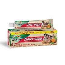 Zandu Dantveer, 400g, India's 1st Ayurvedic Toothpaste with Irimedadi Oi... - $34.76