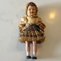 Celluloid Doll In Czech Traditional Costume 6” Vintage - £14.14 GBP