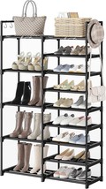 30–35 Pairs Tall Shoe Tower Shelf Durable Metal Pipes With Plastic Conne... - £33.77 GBP