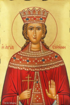 Orthodox icon of Saint Irene the Great Martyr - £148.63 GBP+