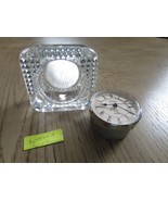 Linden Quartz Crystal Desk Clock Frame Only Battery Operated - $148.04 MXN