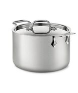 All-Clad D5 5-Ply Brushed Stainless Steel Soup Pot 4 Quart Induction Ove... - $2,853.21 MXN
