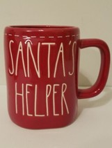 Rae Dunn Santas Helper Mug Red Cup Ceramic Magenta - £10.35 GBP