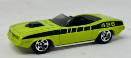 Vintage Hot Wheels 1970 Plymouth Barracuda  Lime Green With Chrome Floor - £3.10 GBP