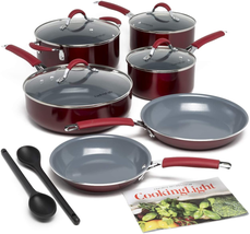Allure Non-Stick Ceramic Cookware with Silicone Stay Cool Handle, - £120.05 GBP