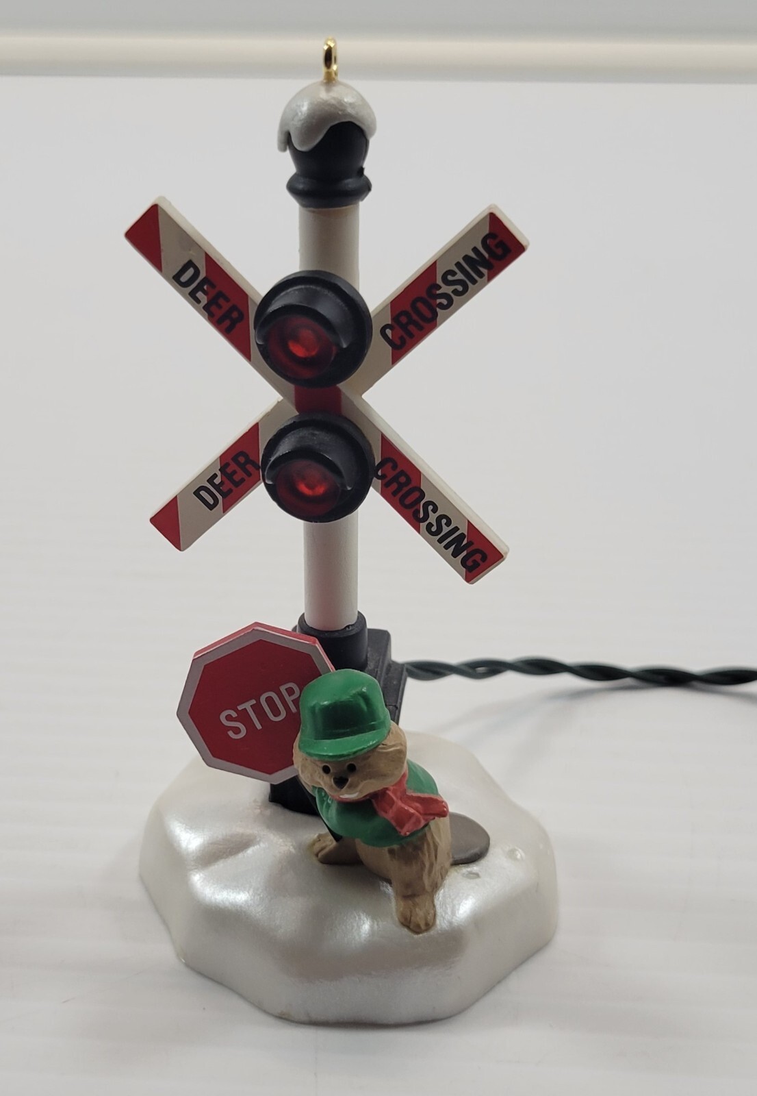 *X17) 1990 Hallmark Keepsake Deer Crossing Magic Christmas Ornament Item image 2