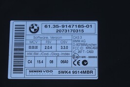 08 Bmw E60 E82 E80 E92 135i 335i 535i N54 ECU DME CAS-3 Ignition Fob SET image 6