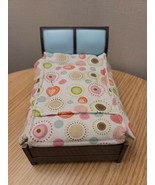 2007 Fisher Price Loving Family Parents Double Bed w/Cover Dollhouse Fur... - $326.34 MXN