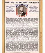 Lincoln Gettysburg Address President Art Print Poster Wall Decor 12X16 I... - $38.99