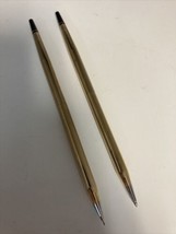 Vintage Usa Cross Desk Set (1/20 10K Gold) Pen & 0.9mm Pencil #5032 #5033 - $89.05