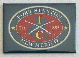Fort Stanton 1C Est 1855 Cowboy On Horse Refrigerator Magnet - $14.84