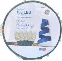 GE StayBright 150-Count 37.2-ft Constant White C5 LED Christmas String L... - £30.60 GBP