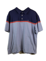 Vineyard Vines Polo Shirt Men Size XL Navy White Red Striped Short Sleeve Logo - £14.39 GBP