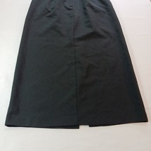Delicia Back Zipper Women's Black Front Slit Long Skirt Sz 12 Measured Waist 30" image 6