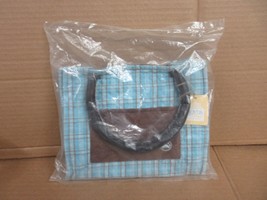NOS Boyds Home Necessities LaBrewin Blue &amp; Brown Tote Bag 904626 C* - $36.12