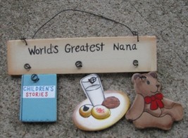 WD1800U - World&#39;s Greatest Nana Wood Sign - £1.57 GBP