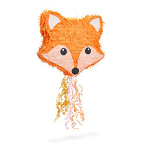 Small Pull String Fox Pinata For Woodland Birthday Party Decorations 16 ... - £35.16 GBP