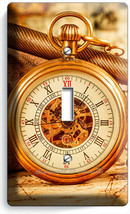 Old Captains Exposed Gears Pocket Watch 1 Gang Light Switch Wall Plate Art Decor - £7.42 GBP
