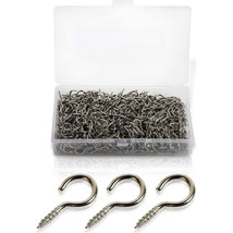 Silver Eyelet Screws, Mini Eye Hooks (10 X 20 Mm, 500 Pack) - £16.10 GBP