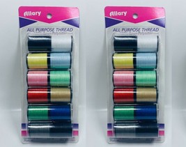 Menge Von 2 Allary 12 Spulen Alle Zweck Gewinde, M Verschiedene Farben - £6.73 GBP