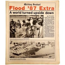 1987 Kennebec Flood Newspaper Morning Sentinel Maine 87 Extra April 3 DWHH7 - £31.38 GBP