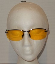 BeOne Polarized Yellow Lens Night Driving Sunglasses Metal Frame Men’s 63mm - $14.80