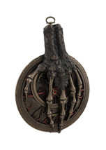 Skeletal Hand On Astrolabe Bronzed Wall Hanging Steampunk Gothic - $55.69