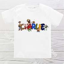 Toy Story birthday shirt  - Personalized boys shirt -Boys first name Toy Story s - £12.54 GBP