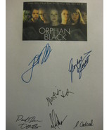 Orphan Black Signed TV Script Screenplay X6 Autograph Tatiana Maslany Jo... - $16.99