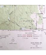 Map Shin Pond Maine 1954 Topographic Geological Survey 1:62500 22 x 18&quot; ... - $821.16 MXN