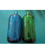 CZECH BOTTLES BLUE GREEN CRYSTAL ANTIQUE AMBER PHARMACEUTICAL -LAVORIS P... - $852.32 MXN+